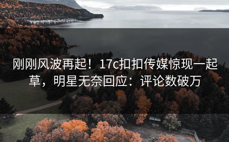 刚刚风波再起！17c扣扣传媒惊现一起草，明星无奈回应：评论数破万